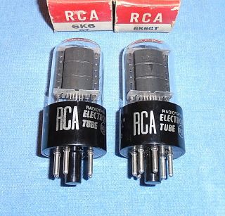 2 Nos Rca 6k6gt Vacuum Tubes - 1950 