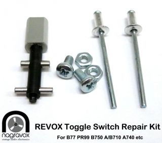 3x REVOX Toggle Switch Repair Kit for Revox PR99,  A/B710,  B750 & B77 3