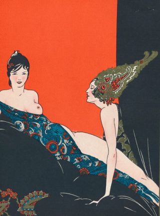Balzac Art Deco Color Illustrated 1st Ed.  Erotica 1928 Girl with the Golden Eyes 3
