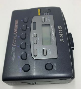 vtg Sony Walkman Portable AM/FM Radio CASSETTE Tape Player WM - FX405 4