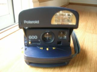 Vintage Polaroid Onestep One Step Express 600 Instant Film Camera Blue/purple