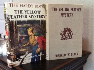 Hardy Boys The Yellow Feather Mystery Book And Jacket 1953a - 1 First Edition