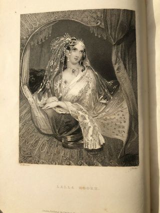 1853 Lalla Rookh: An Oriental Romance By Thomas Moore - With 13 Engraved Plates