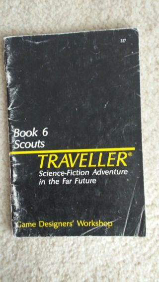 Traveller Book 6 Scouts Vintage Fasa Gdw Gamebook Roleplaying