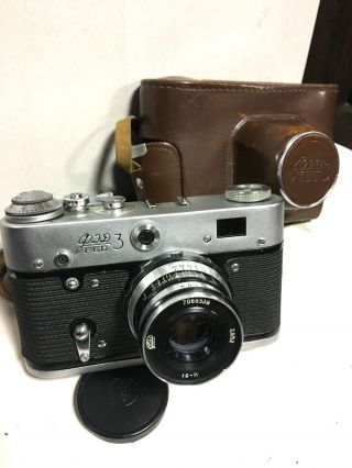 Fed 3 Camera With Industar 61 Ussr,  Perfectly