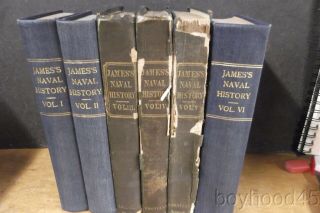 The Naval History Of Great Britain By William James - 6 Vols.  - 1837