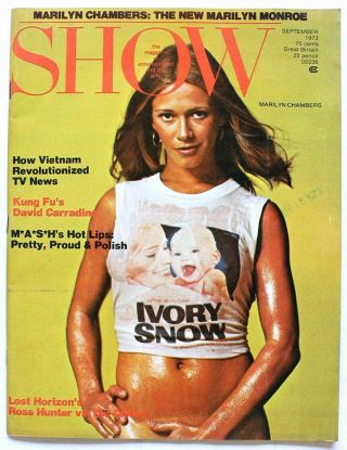 Show - Sept 1973 - Marilyn Chambers " Ivory Snow Girl " Adult Film Star - Vintage