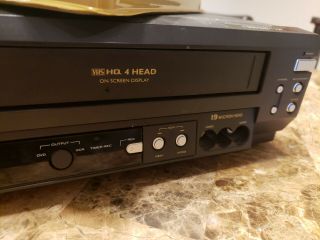 VCR DVD Combo Player w/ VHS Tape & Remote Symphonic WF803 4