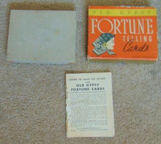 Vtg 1937 Whitman Old Gypsy Fortune Telling Cards Tarot Deck NO.  3013 Complete 4