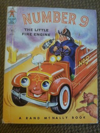 " Number 9 The Little Fire Engine " By Wallace Wadsworth - 1950 
