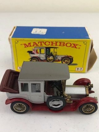 Vintage Matchbox Models Of Yesteryear 1912 Rolls Royce Toy Car W/ Box