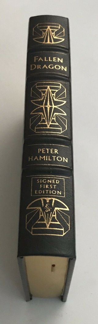 Easton Press Peter Hamilton Fallen Dragon Signed First Edition Science Fiction