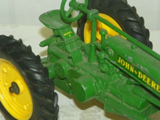 Vintage ERTL USA Die Cast Metal Model A John Deere Farm Tractor Toy 4