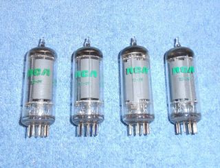 4 Nos Rca Jan 6cl6 Vacuum Tubes - Vintage Power Pentodes For Amateur Radios