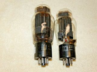 2 X 6as7g Rca Tubes Very Strong 6500/7000 & 7000/7100 Umohs