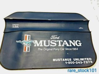 Ford Mustang Vintage Blue Fender Cover Pony Car 1964 Old Style Logo