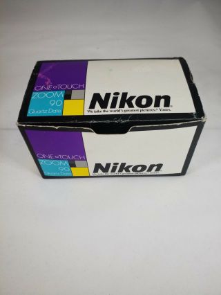 Nikon One Touch Zoom 90 Quartz Date 35mm Film Camera Nos