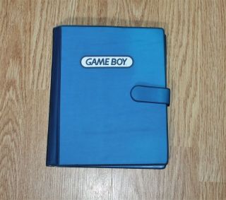 Vintage Gameboy Game Organizer Binder Book Folio Carrying Case
