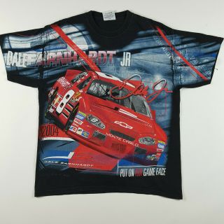 Vintage Dale Earnhardt Jr 8 All Over Print Big Graphic Nascar T Shirt Size L