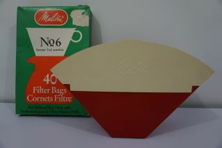Vintage Melitta Coffee Filter Holder / Dispenser And Filters