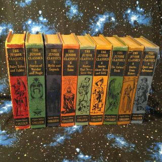 1948 Colliers Junior Classics: The Young Folks Shelf Of Books Hard Cover Vol 1 - 9