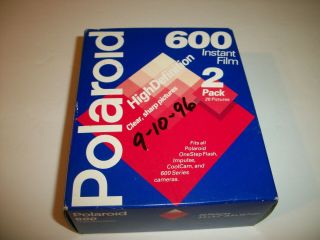 Vintage Polaroid 600 Instant Film 2 Pack Expired June,  1997 New/sealed