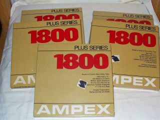 Ampex 1800 Plus Series Reel To Reel Tapes - Total Of 7 Blank Tapes 5