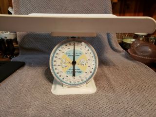 Vtg American Family Nursery Scale Baby Up To 30 Lbs Large Tray