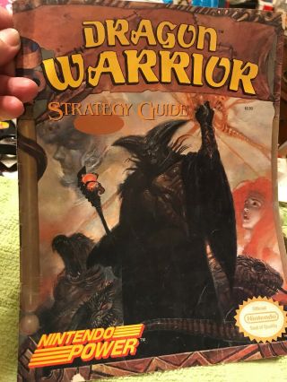 Vintage Dragon Warrior (nes) Nintendo Power Strategy Guide Hint Book 1989.  Good