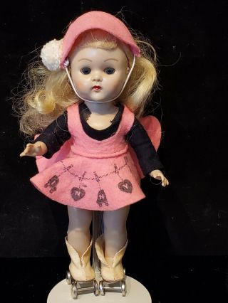 Vtg Vogue 1950’s Painted Lash Blonde Ginny Slw 1351 Skater Outfit