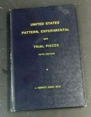 Vintage Coin Book United States Pattern Experimental Trial Piees 5th Ed Judd Hc