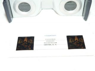 Vtg Electric Stereo Viewer w/1 View Card - Christmas at Rockefeller Center 2