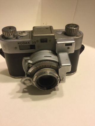 1951 Kodak 35 Rangefinder Camera w/ 50mm f/3.  5 Lens,  Leather Case 2