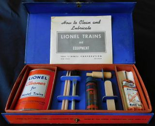Vintage Lionel Train 927 Maintenance Kit Complete W/ Oil Lube Cleaner Wood Parts