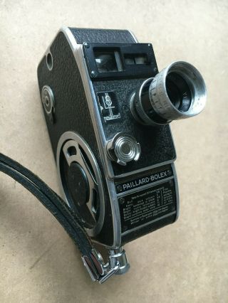 Vintage Bolex Paillard Movie Camera 12.  5mm Lens Switzerland
