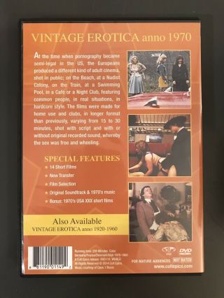 Vintage Erotica 1970 DVD Erotica Classic Short Loops Films 4