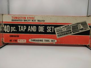 40 Pc.  Vintage Tungsten Steel Tap & Die Set (japan)