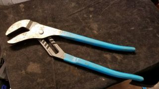 Vintage Channellock Pliers 460 4 1/4 " Jaw Max 16 - 1/2 " Long Tongue And Groove
