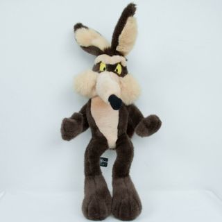 Vtg 1995 Warner Bros Wiley Coyote Plush Bendable Stuffed Animal Poseable 23 "
