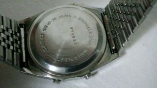 Vintage men ' s Casio W - 35 248 Marlin Digital Watch Stainless Steel. 5
