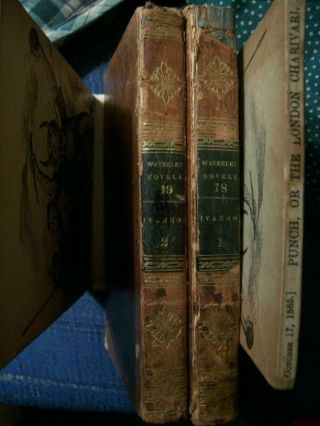 Ivanhoe A Romance 2 Vols 1&2 Leather,  1823 Sir Water Scott,  Waverly Novels