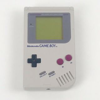Vintage Gray Nintendo Gameboy With Tetris Game