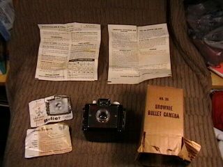 Kodak No.  26 Brownie Bullet Camera,  Dakon Lens,  127 Film 3