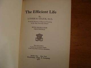 Old EFFICIENT LIFE Health Book EXERCISE DIGESTION MEDICAL BODY WORKOUT FOOD PAIN 3