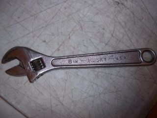 Vintage Husky 8 " A - 8 Forged Alloy Adjustable Wrench Hand Tool