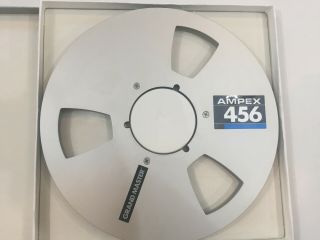 Four Ampex Reel To Reel10.  5 Inch Aluminum Reels And Tape Boxes