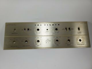 The Fisher Model X - 100 Tube Amp Faceplate