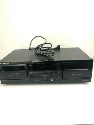 Pioneer Stereo Double Cassette Deck Ct - W606dr And