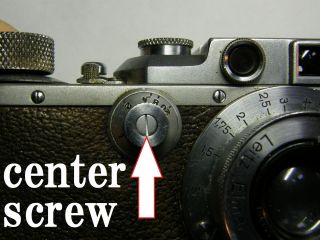 Center Screw For Leica 3,  3a.  3b Slow Dial Repair Parts
