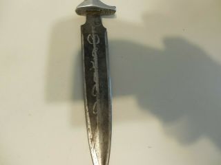 VINTAGE BOOT KNIFE,  MEXICO ON BLADE,  Mexican Dagger Boot Knife,  One Of a Kind 2
